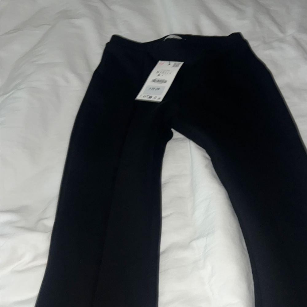 Zara Interlock Flare Pants NWT